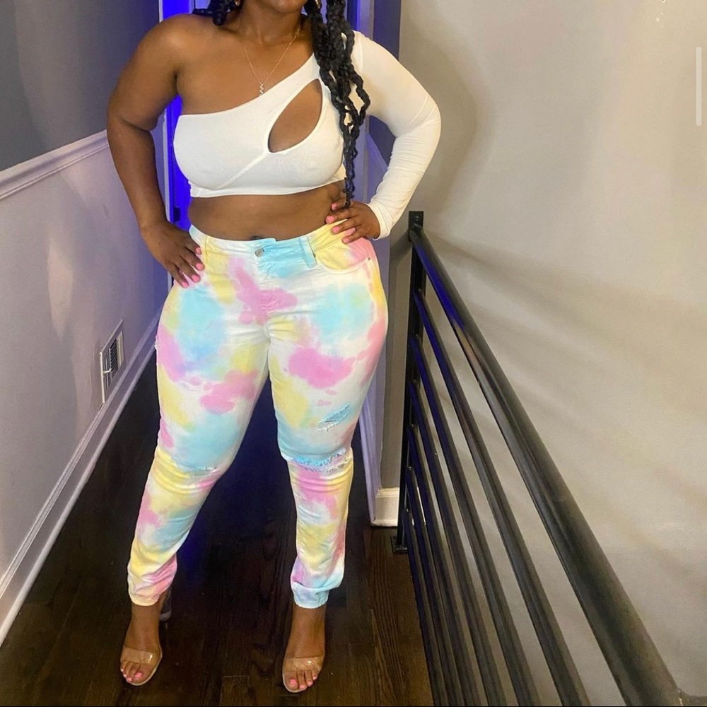 Tye Die Ripped Jeans